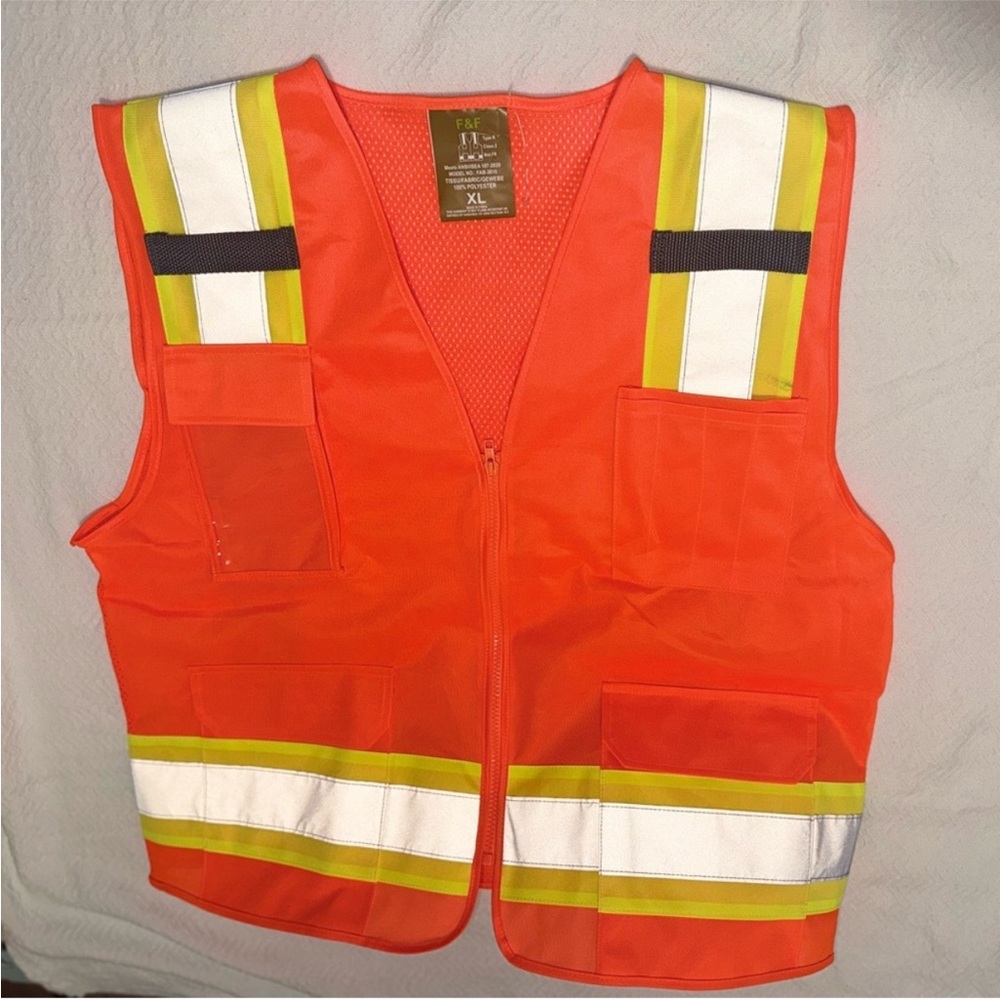 NWT safety vest type R class 2 not FR high visibility safety 
size XL